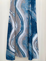 Load image into Gallery viewer, Blue Swirl Linen Viscose Dress
