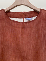 Load image into Gallery viewer, Brown and beige Double Chiffon Dress
