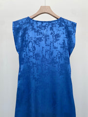 Blue Viscose Dress