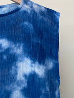 Load image into Gallery viewer, Blue and white shades Double Chiffon Dress