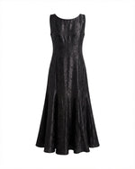 Load image into Gallery viewer, Black jacquard Dress