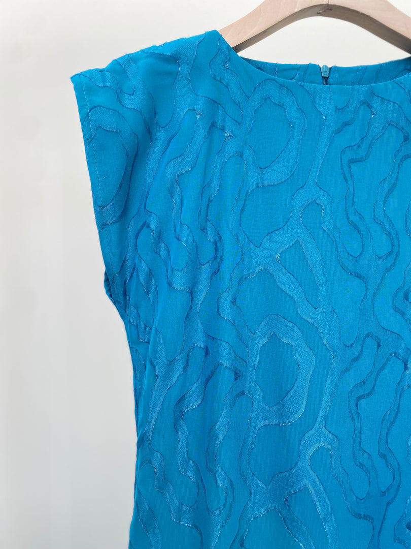 Turquoise Organza Dress for Women