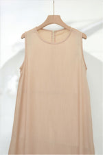 Load image into Gallery viewer, Beige Crepe Dress
