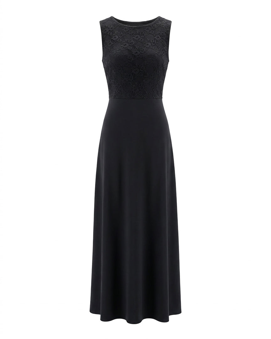 Black Lace Top Dress