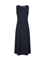 Load image into Gallery viewer, Navy Blue Stripes Dress