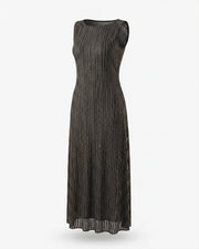 Black Shimmer Stripes Dress