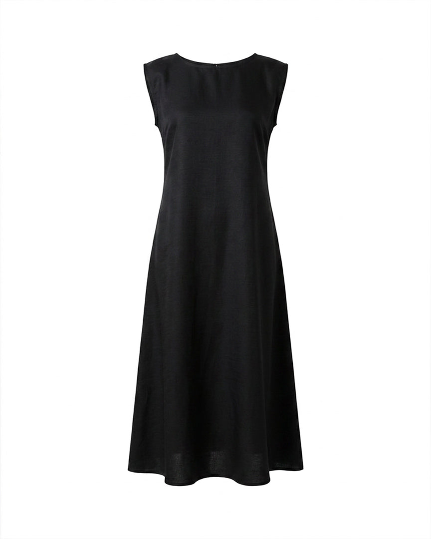 Black Shimmer Linen