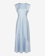 Load image into Gallery viewer, Light Blue Curved Seam Dress