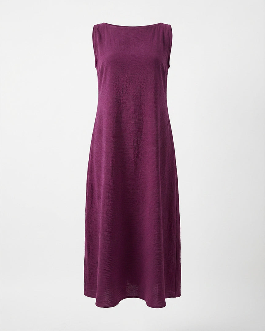 Deep Mauve Rayon Dress