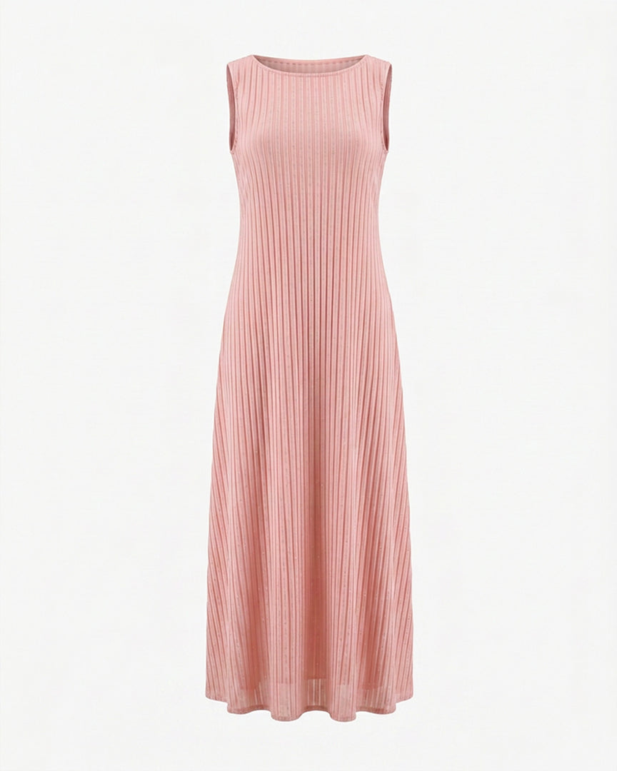 Pink Shimmer Stripes Dress