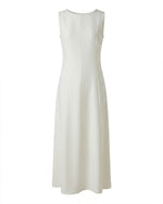 Load image into Gallery viewer, Shiny white Crepe Dress