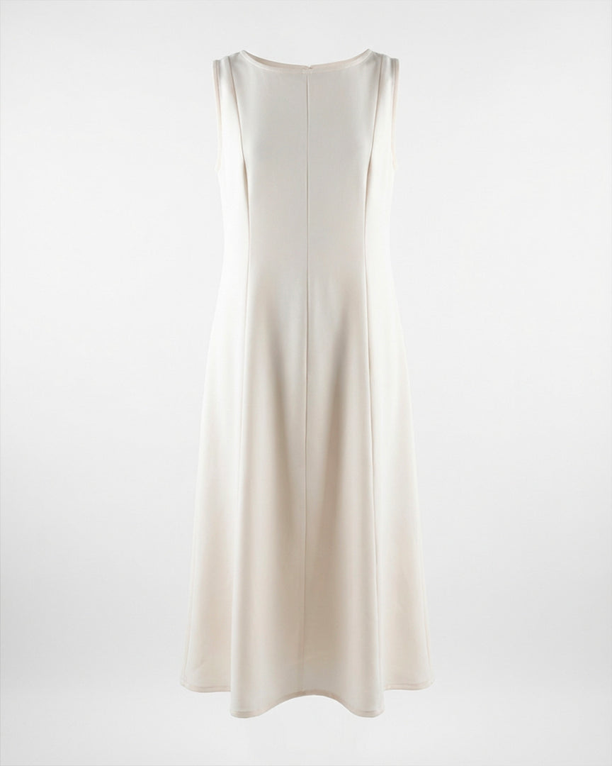 White double crepe Dress